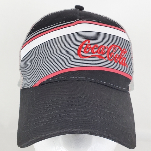 Coca-Cola Adjustable Mesh Trucker Hat K-Products Mesh Baseball Cap Advertising. - Picture 1 of 13